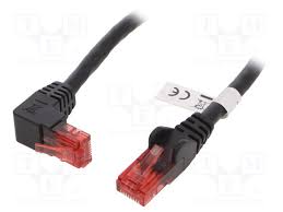 Cabo Rj45X2 180/90º Mc Utp6 0.5Mt Pt