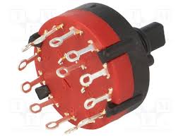 Comut Rot 1Circ/12Pos 0,30A/125Vac 6Mm Sd