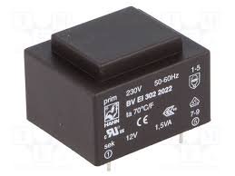 Trnf 4P 230V/1X12V 1,5Va 33X28X22 Ta70 Dip