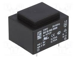 Trnf 6P 230V/2X09V 1,5Va 33X28X22 Ta70 Dip