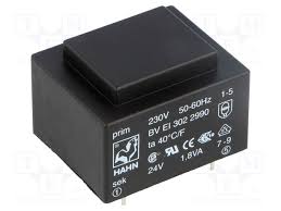 Trnf 4P 230V/1X24V 1,8Va 33X28X22 Ta40 Dip