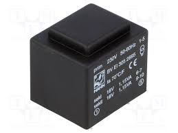 Trnf 6P 230V/2X18V 2,3Va 33X28X30 Ta70 Dip