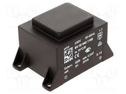 Trnf 4P 230V/1X09V 20Va  74X47X43 Ta70 Dip