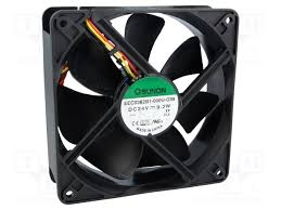 Vent 24V 120X120X38 080Cfm Rlmt Plst 3F(F)