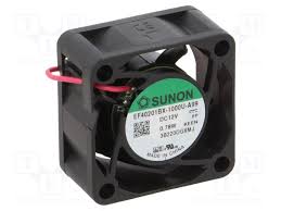 Vent 12V 40X40X20 10.8Cfm Rlmt Plst