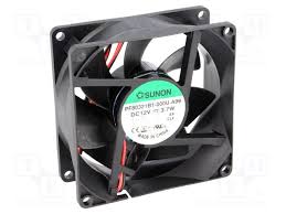 Vent 12V 80X80X32 060Cfm Rlmt Plst