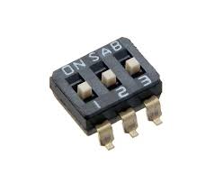Dip Switch 03 Pos 0.10A/50Vdc R2,54 Smd