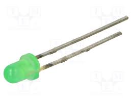 Led 3Mm Vd  050Mcd 60º 2V0~2V4 573Nm