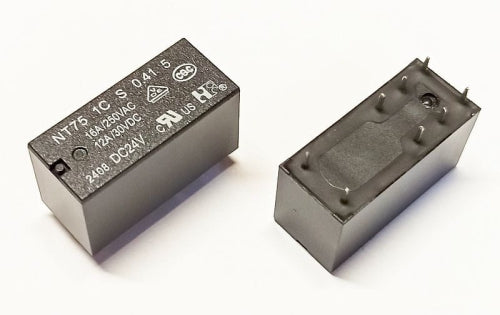 Rl Vert 8P 024Vdc 1Trf 16A/250Vac Sld Bp