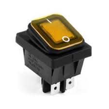 Int Dp 4T On/Off 16A 39X29 Lr 0/I Ilum 6.3Mm