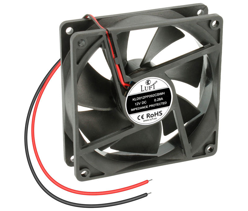 Vent 12V 092X092X25 054Cfm Chum Plst