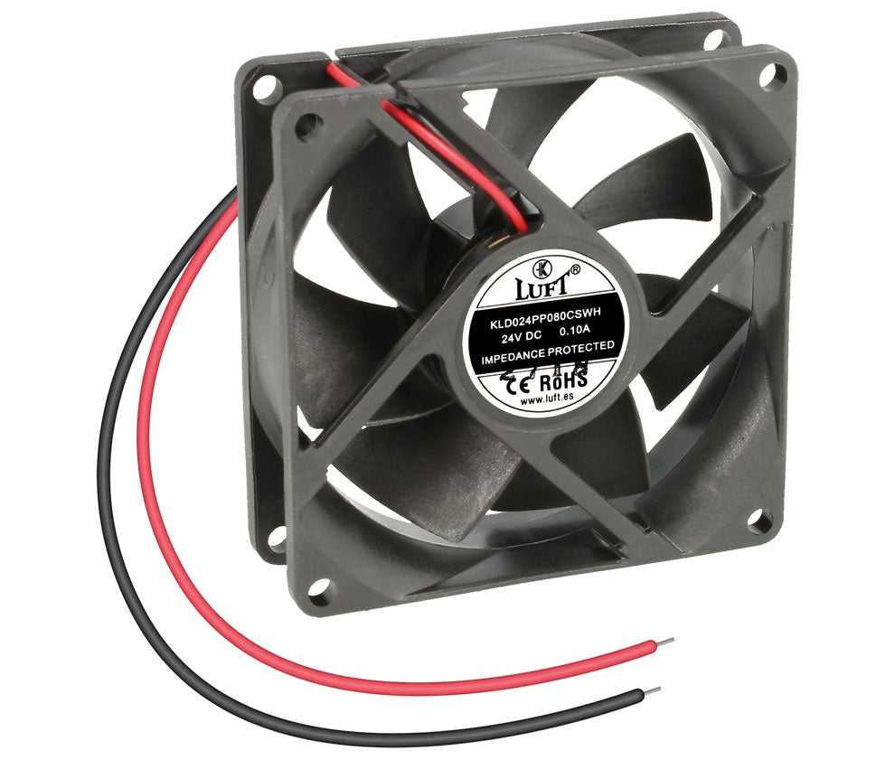 Vent 24V 080X080X25 038Cfm Chum Plst